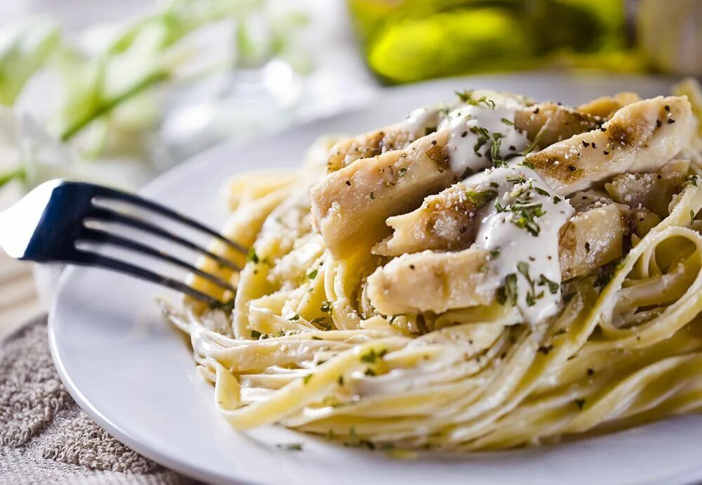 Макароны в сливочном соусе фото Pin on Receitas Livres
