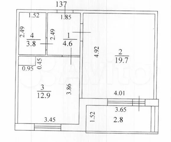 Макаровская планировка квартир тольятти 1-к квартира, 41 м², 2/16 эт. на продажу в Тольятти Купить квартиру Авито