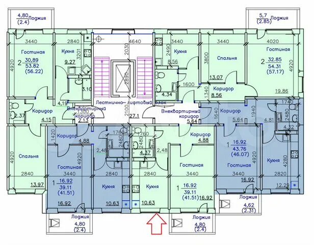 Макаровская планировка квартир тольятти 1-к квартира, 41.5 м², 7/9 эт. на продажу в Тольятти Купить квартиру Авито