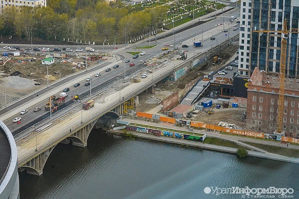 Макаровский мост екатеринбург фото Мэр Екатеринбурга пообещал сдать Макаровский мост в 2021 году