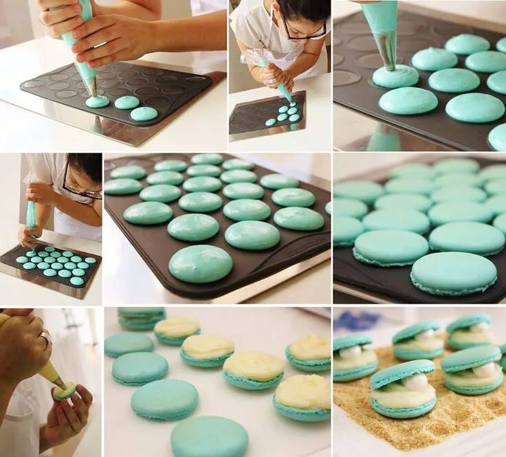 Макаруны рецепт в домашних условиях с фото O Macaron é um doce francês feito à base de merengue, açúcar em pó, açúcar granu