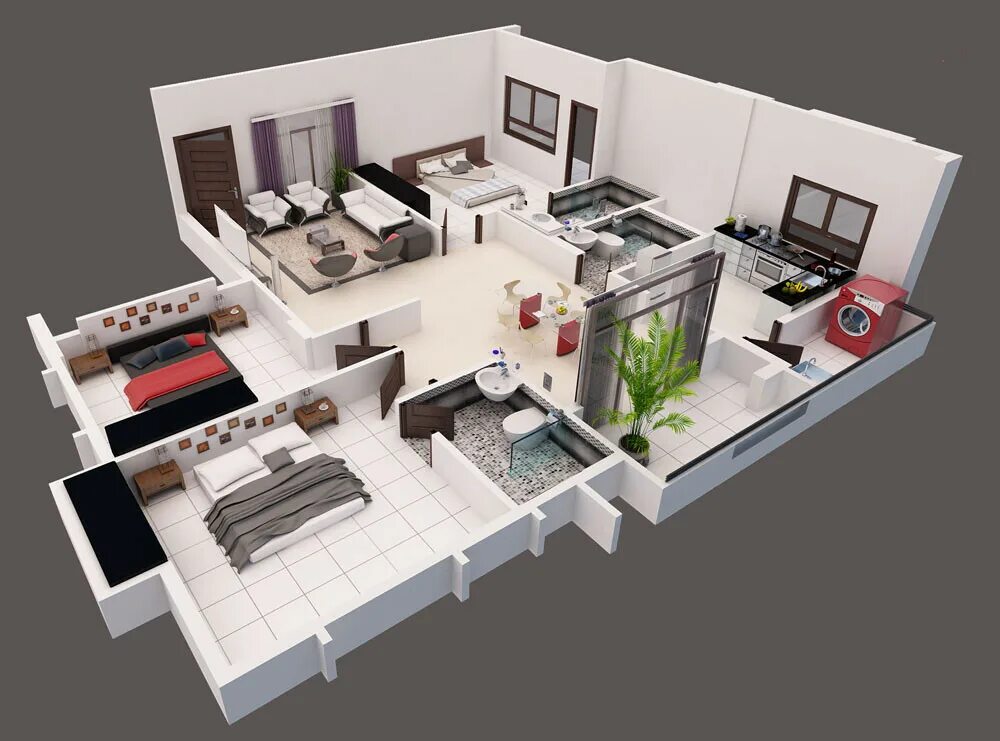 Макет дизайнера интерьера ArtStation - INTERIOR HOUSE / HOUSE DESGIN / INTEROR DESIGNING