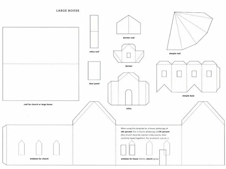 Макет из бумаги своими руками схемы Polar Vortex Craft: Little Glitter Village Paper house template, Glitter houses,