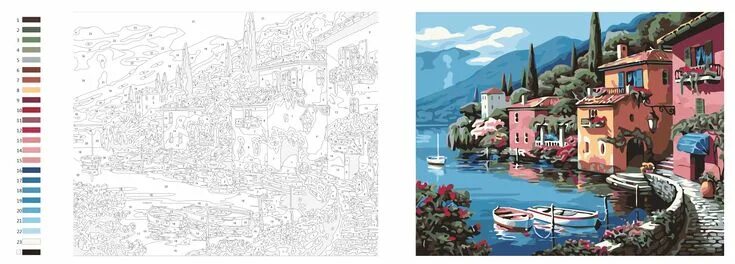 Макет картины по номерам по фото Számos kifestő Disegni da colorare, Disegni, Colori