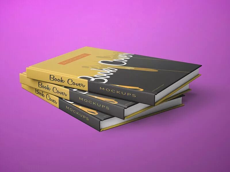 Макет книги фото Simple Front and Back Cover Book Mockups - Vectogravic Design Book cover mockup,