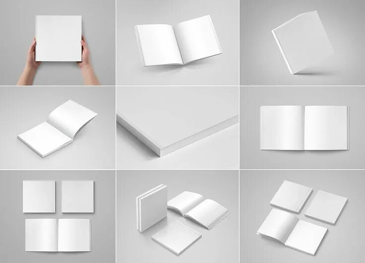 Макет книги фото Softcover Square Book Mock-Up Learning graphic design, Graphic design mockup, Mo