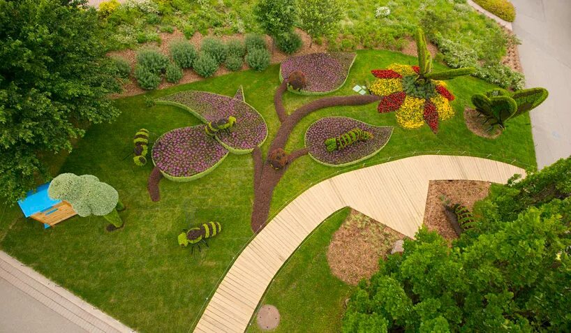 Макет сада фото living plant sculptures at the montreal botanical gardens