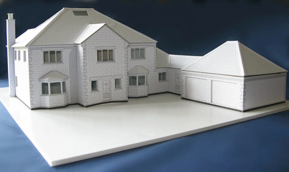 Макет здания фото White Architectural Models - Various :: Behance