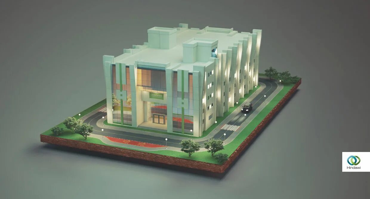 Макет здания фото Hindawi 3D Building at night " Mockup " By Mohamed Eltobgy Motion design, Corpor