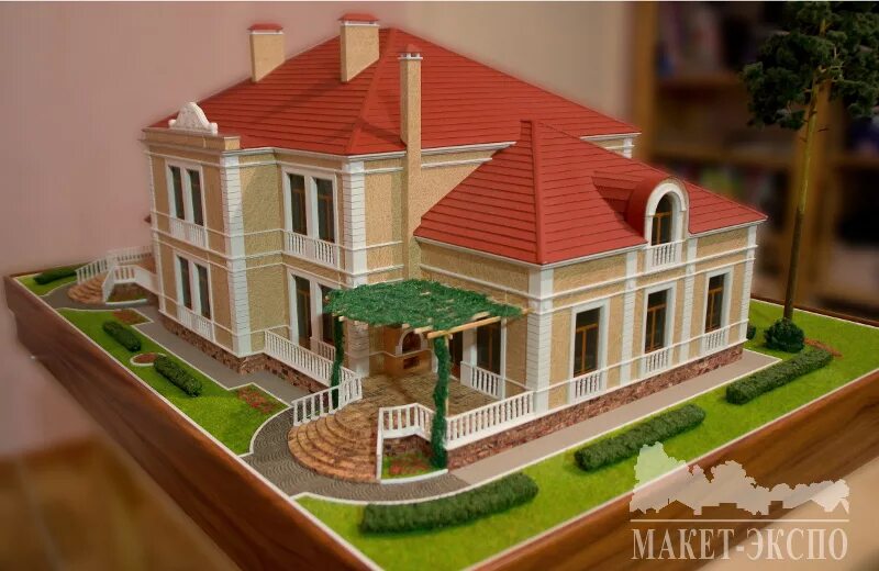 Макет здания фото Изготовление макета дома