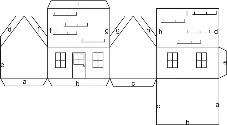 Макеты домов схемы для распечатки My Children's Curriculum Paper house template, Cardboard house, House on the roc
