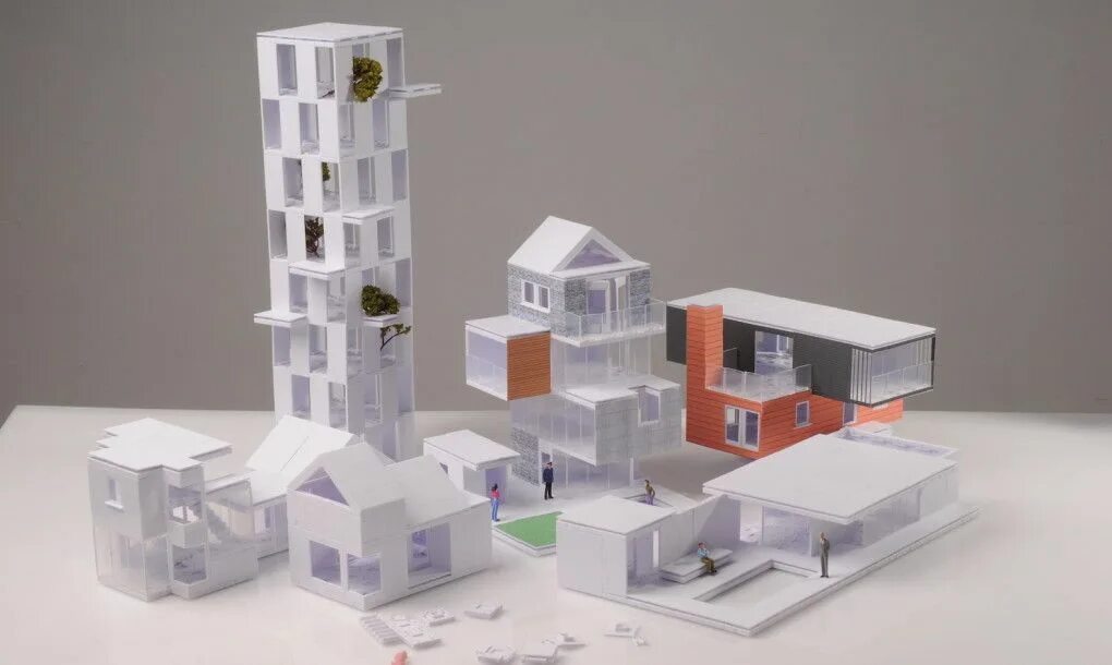 Макеты из бумаги фото Arckit-architectural-model-kit Architecture model, Architecture toy, 3d printing