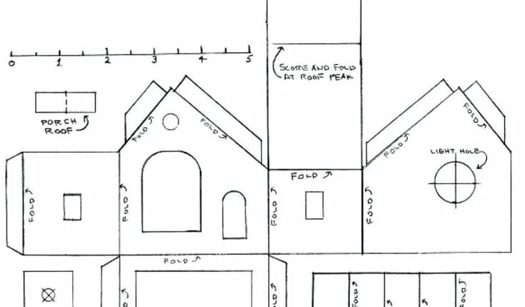 Макеты своими руками схемы Download By Printable Paper House Template Luminaries Home Design Templates 7 Be