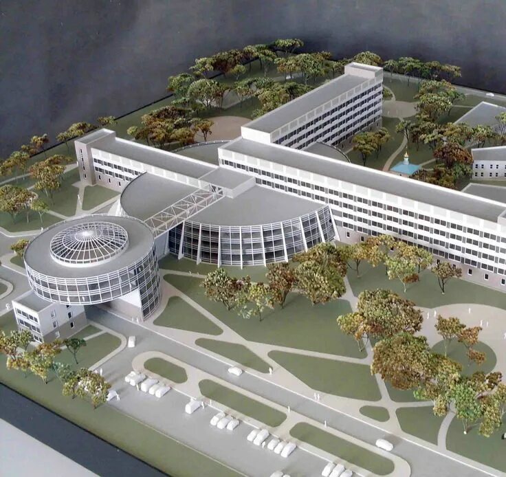 Макеты зданий реабилитационного центра фото Pin on forme Hospital architecture, Architecture design concept, Architecture de