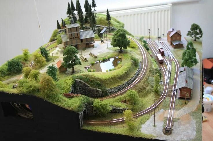 Макеты железных дорог фото RE: Osterprojekt - Kleine Minianlage in Spur N - 2 Modellbahn, Modelleisenbahn b