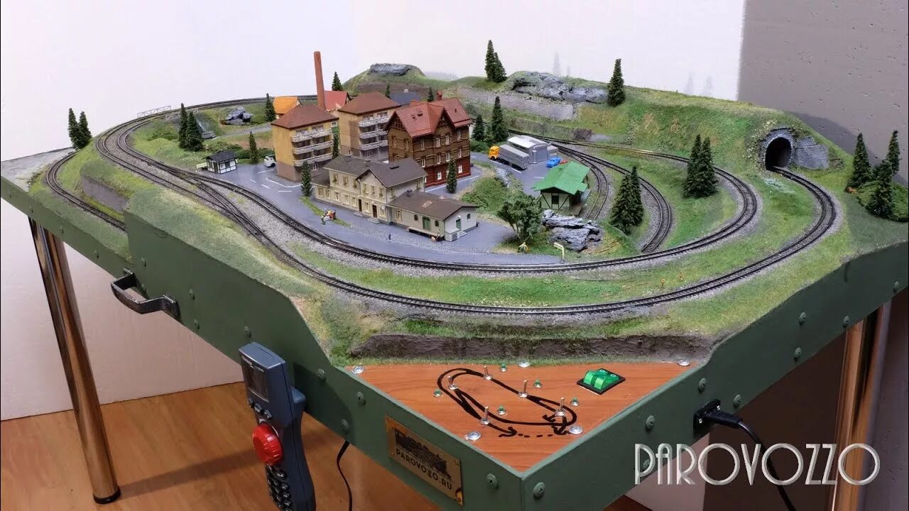 Макеты железных дорог фото Макет железной дороги "Посёлок" N scale 1:160 - YouTube