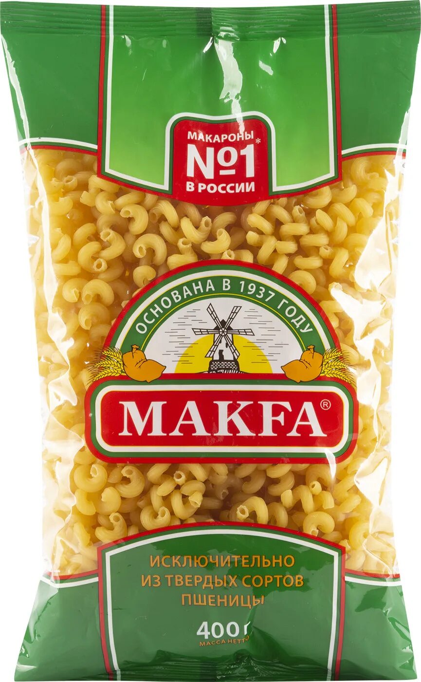 Макфа макароны виды с фото Макаронные изделия Makfa Витки высший сорт 400 г (комплект из 10 шт) - купить с 