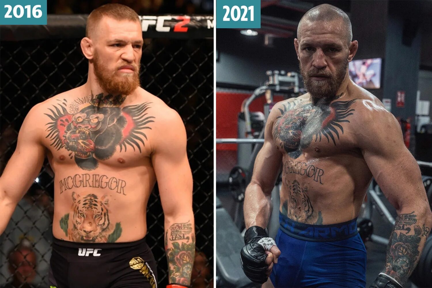Макгрегор как выглядит сейчас Conor McGregor 'almost unrecognisable' from first Nate Diaz fight with UFC star 