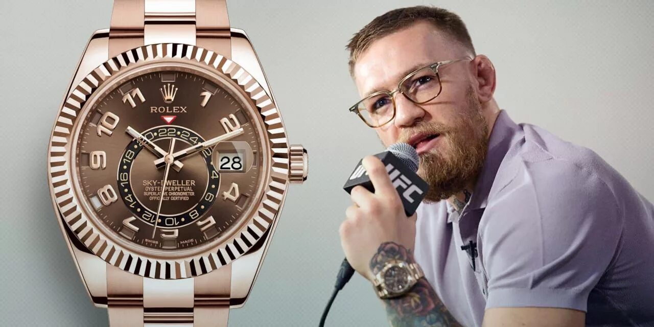 Макгрегор в очках фото Conor McGregor's Impressive Rolex Collection