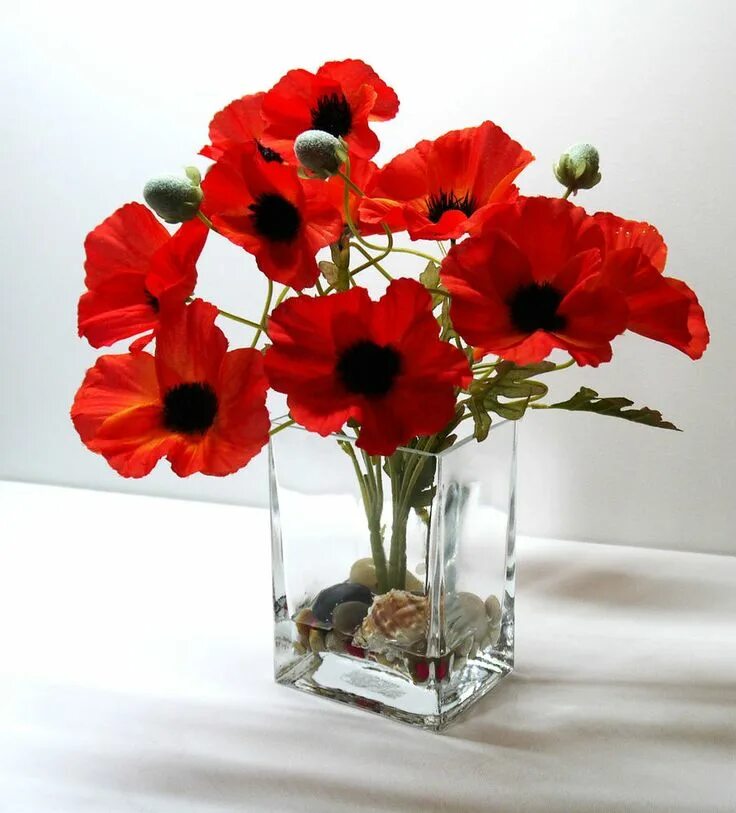 Маки в вазе фото brilliant flower arrangements in a vase - Yahoo Image Search Results Artificial 