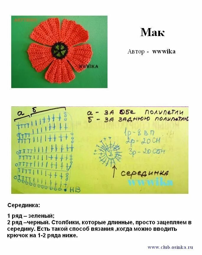 Маки вязаные крючком схемы Esquemas de flores Knitted flowers, Crochet bouquet, Irish crochet