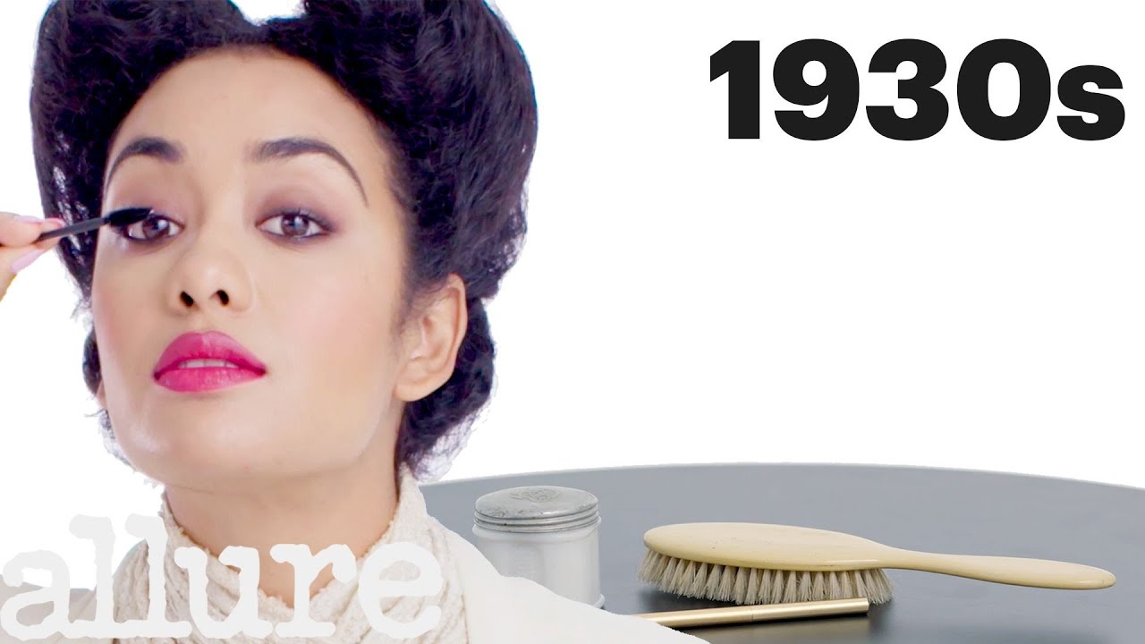 Макияж 100 лет 100 Years of Mascara Allure - YouTube