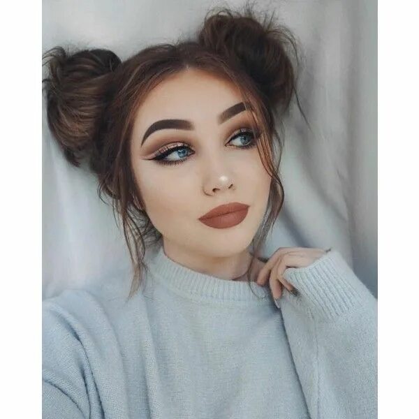 Макияж 17 лет Pin by Amina Jahić on Polyvore Hair styles, Hair makeup, Makeup looks