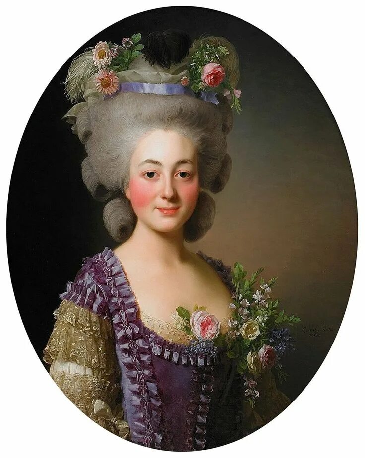 Макияж 18 века Makeup Portrait, 18th century, Floral headdress