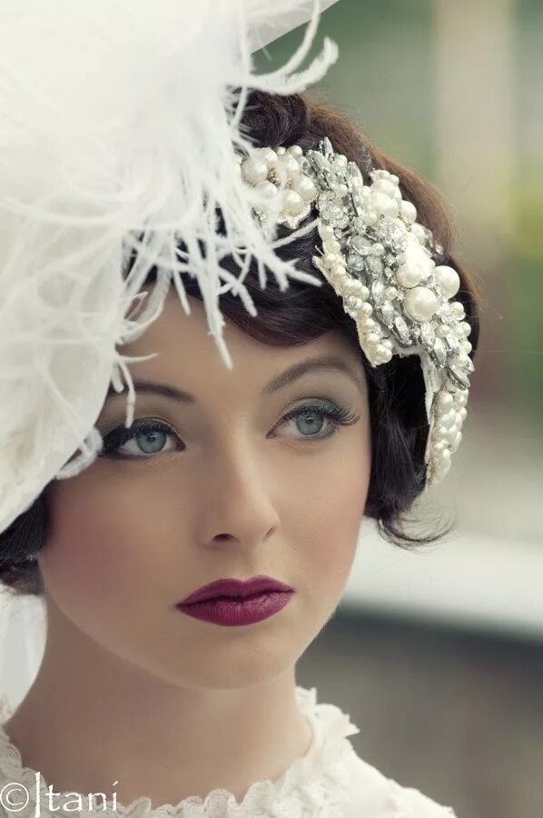 Макияж 19 года A vintage 1920's shoot - Asian Wedding Ideas Wedding makeup vintage, Bridal make
