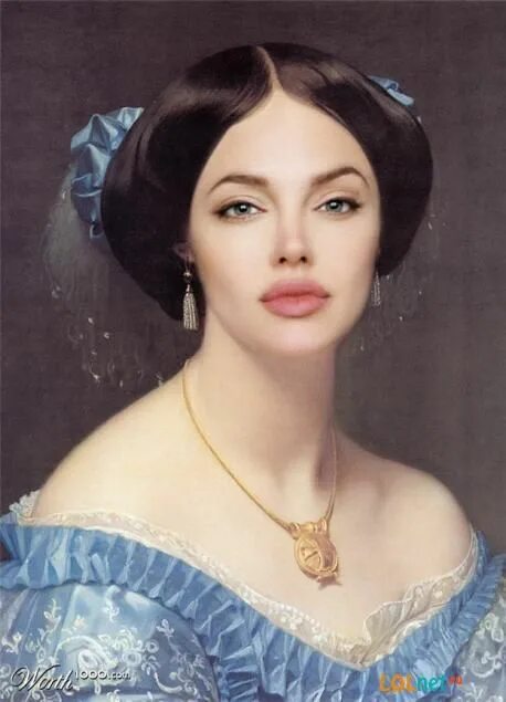 Макияж 19 века Angelina Jolie Portrait, Woman painting, Renaissance art