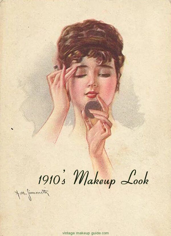 Макияж 1910 х годов vintage cosmetics Vintage Makeup Styles from 1910 to 1920 vintage makeup guide V
