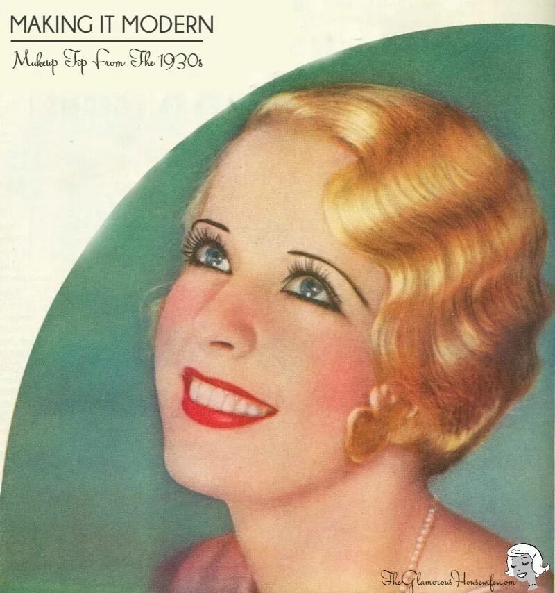 Макияж 1930 года Making It Modern: Blush In The 1930s The Glamorous Housewife 1930s makeup, 1930s