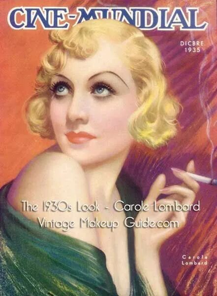 Макияж 1930 х годов The History of 1930s Makeup - 1930 to 1939 - Glamour Daze 1930s makeup, Carole l