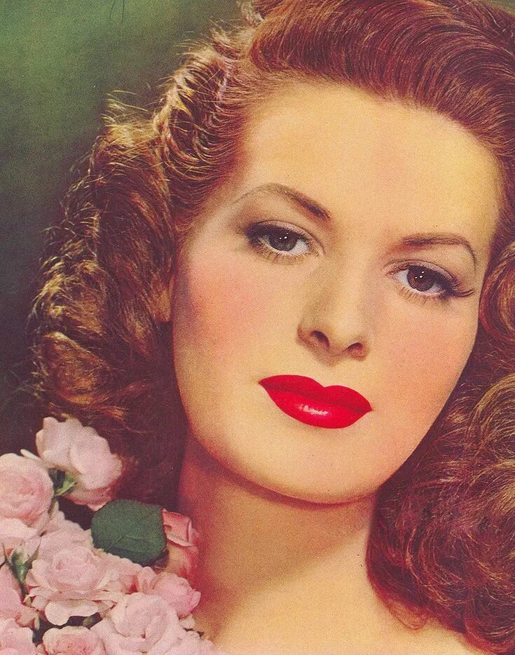 Макияж 1940 х годов mariedeflor: " Maureen O’Hara on the cover of Motion Picture Magazine, 1946 " Vi