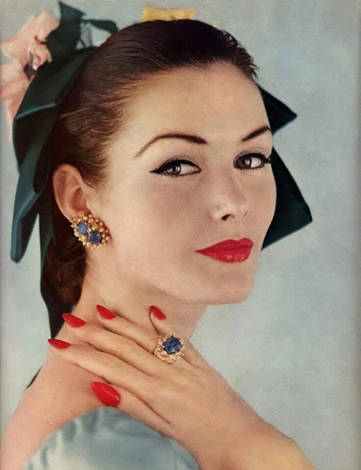 Макияж 1950 годов #50s fashion beautiful #photo #vintage Vintage vogue, Vintage fashion, Fashion p