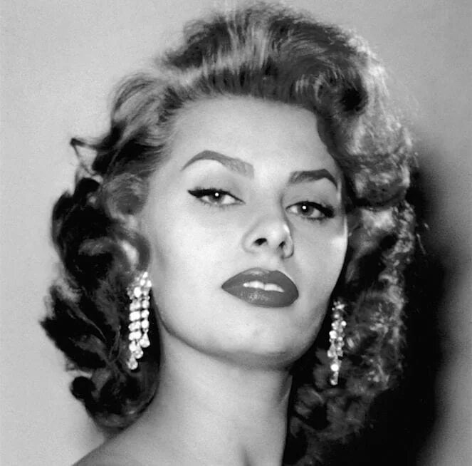 Макияж 1950 х годов Sophia Loren