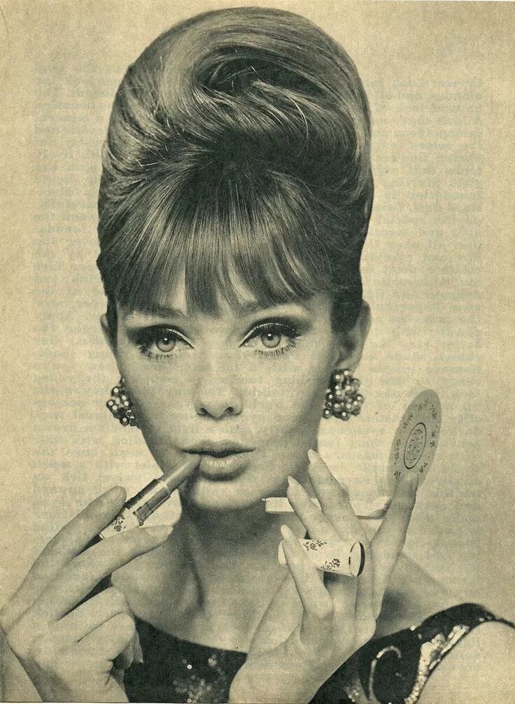 Макияж 1960 х годов 1960s hair and make up 1960s hair, Vintage fashion 1960s, Retro hairstyles
