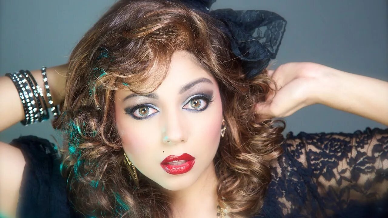 Макияж 1990 года 1980's Inspired Makeup Look! Charisma Star - YouTube