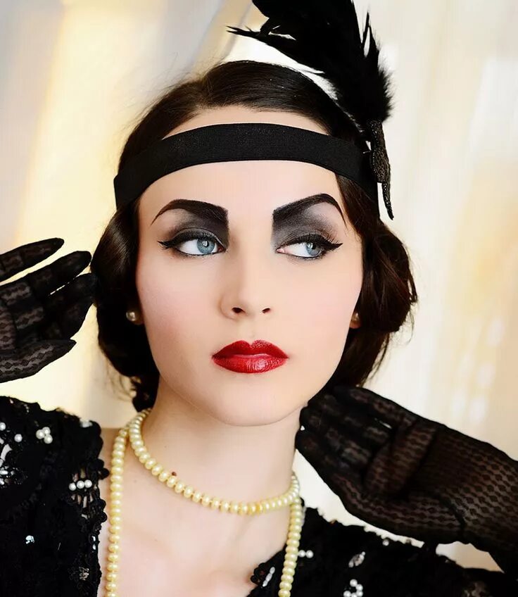 Макияж 20 годов 20 века мода 30 годов 1920s makeup, Fashion makeup, 1920’s makeup