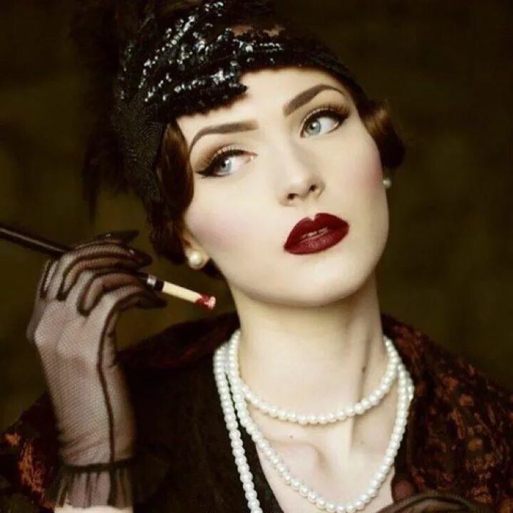 Макияж 20 годов прошлого века Pin by Natalya Symonova on Devian Art Vintage makeup, 20s makeup, Gatsby makeup