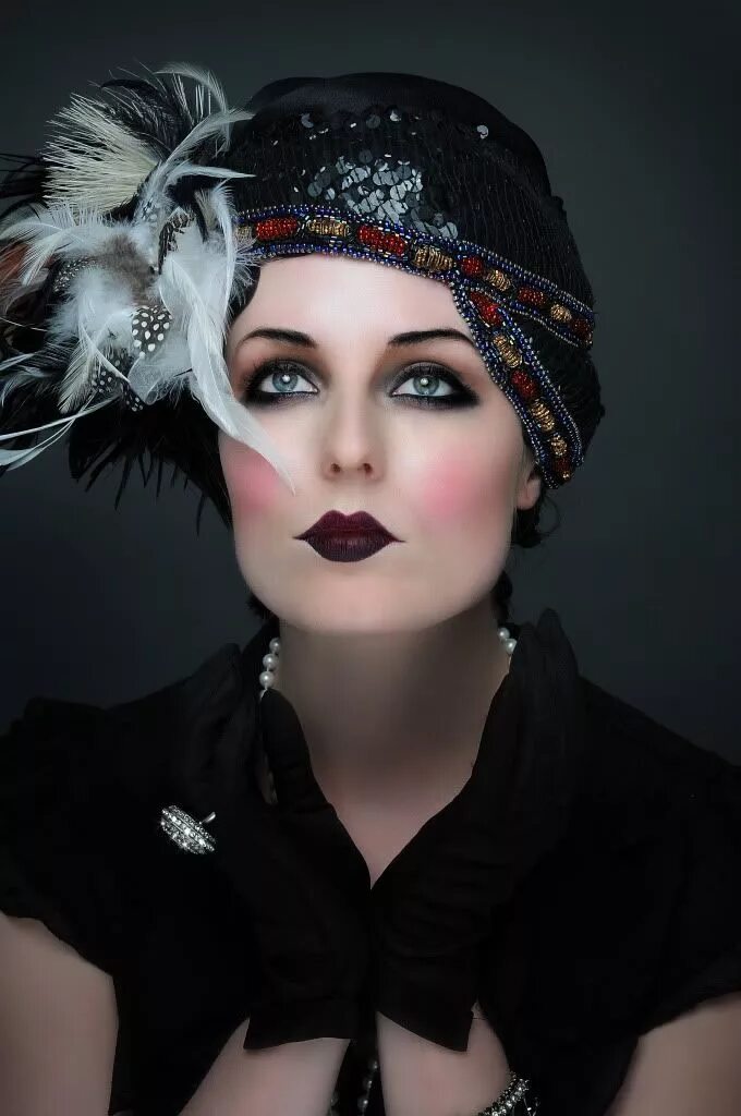 Макияж 20 х годов Fashion Inspos Flapper makeup, 1920s makeup, Hair makeup