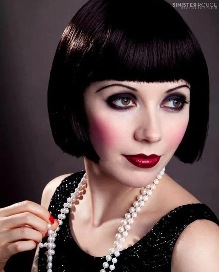 Макияж 20 века Image result for 1920s makeup Vintage hairstyles, Flapper makeup, Hair makeup