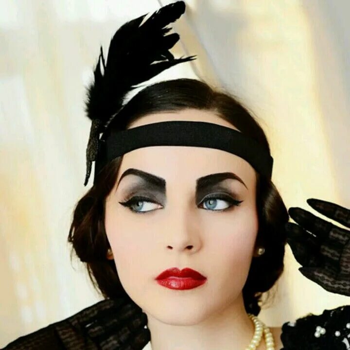 Макияж 2010 х годов Flapper :) Flapper makeup, Gatsby makeup, Great gatsby makeup