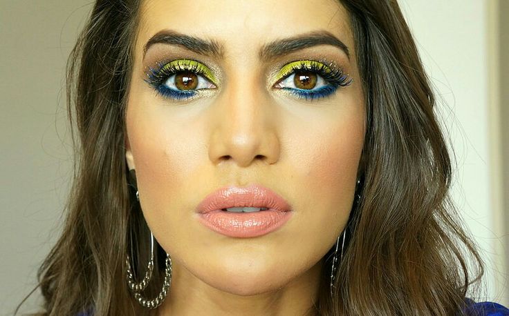 Макияж 2014 года Make copa Summer makeup, Turquoise eyeliner, Face beauty makeup