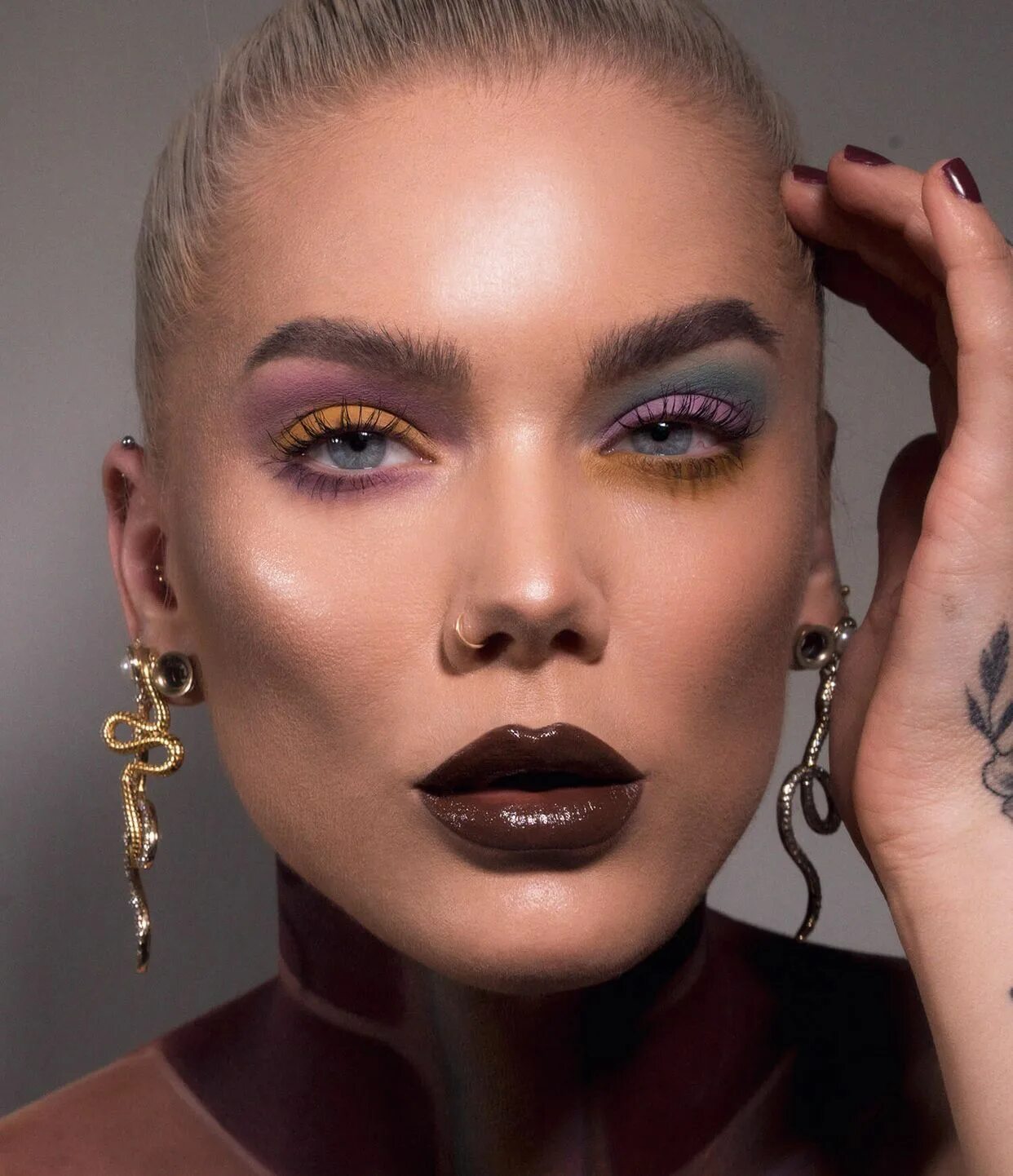 Макияж 2021 года Todays Look Disney Villain Week Kaa from the jungle book (Lindas Sminkblogg) Lin