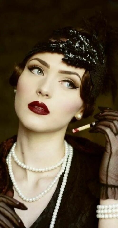 Макияж 20х годов гэтсби Pin on 1920’s makeup Flapper makeup, Gatsby makeup, Burlesque makeup