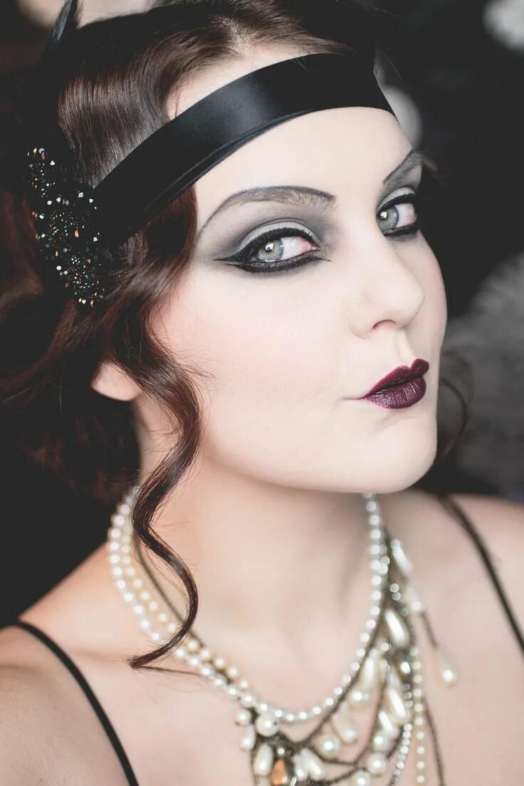 Макияж 20х в стиле гэтсби пошагово isadora halloween the great gatsby 20's makeup 1920s makeup, 20s makeup, Great g