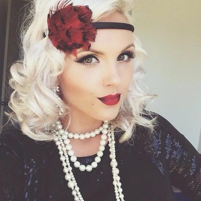 Макияж 20х в стиле гэтсби пошагово Pin on Beauty, Skin & Makeup ❤ #GORGEOUS Gatsby hair, Gorgeous hair, Great gatsb