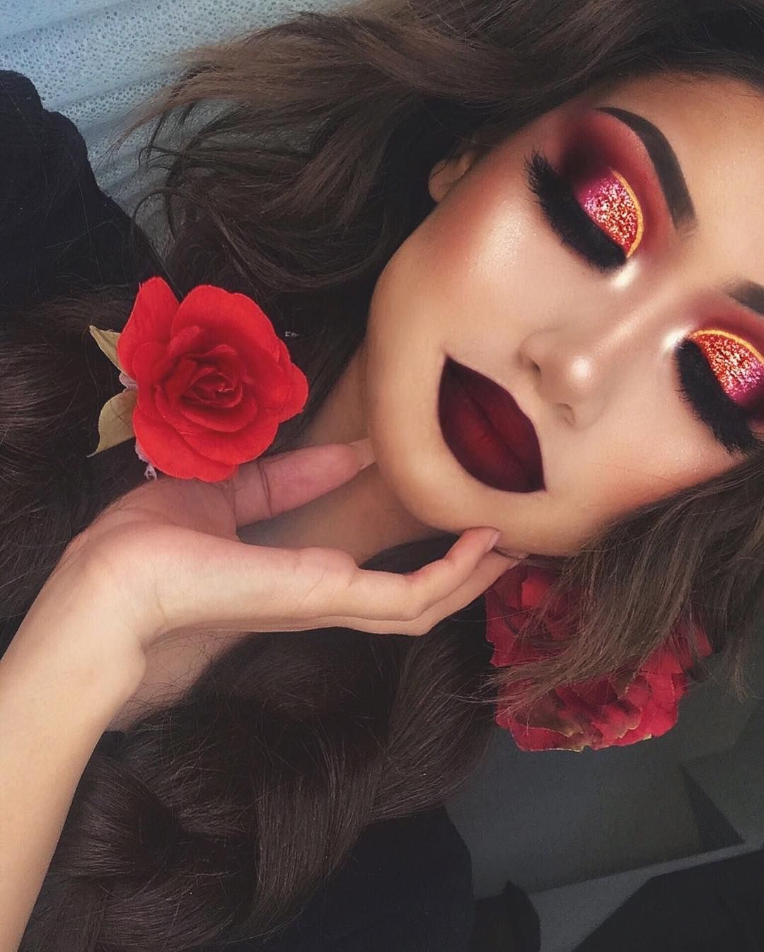 Макияж 24 года Makeupbyalinna Burgundy makeup, Gold eye makeup, Eye makeup