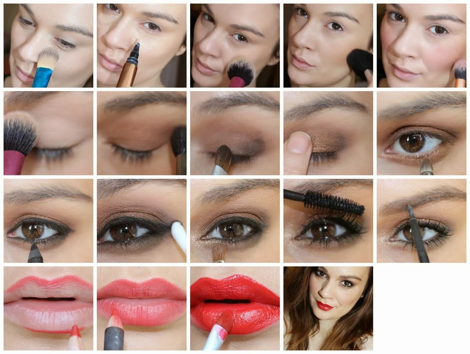 Макияж 30 пошагово Christmas Day Makeup Tutorial - Step-by-Step Makeup tutorial eyeliner, Christmas